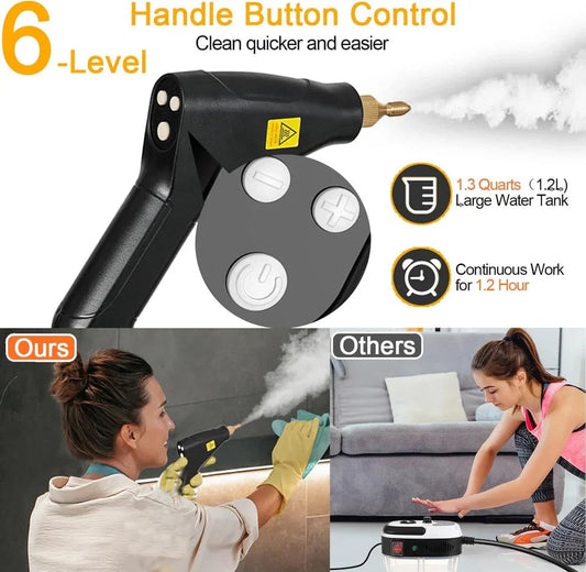 🔥 Handheld Pressurized Steam Cleaner – Multi-Surface Deep Cleaning🔥